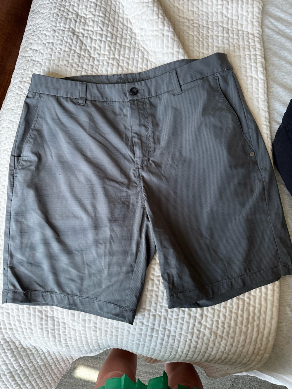 Vuori Slate Gray Hybrid Performance Shorts